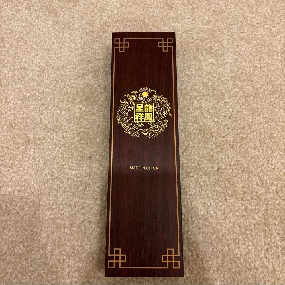 Reusable Brown Ironwood Chopsticks 2 Pairs in Brown Wooden Gift Box
